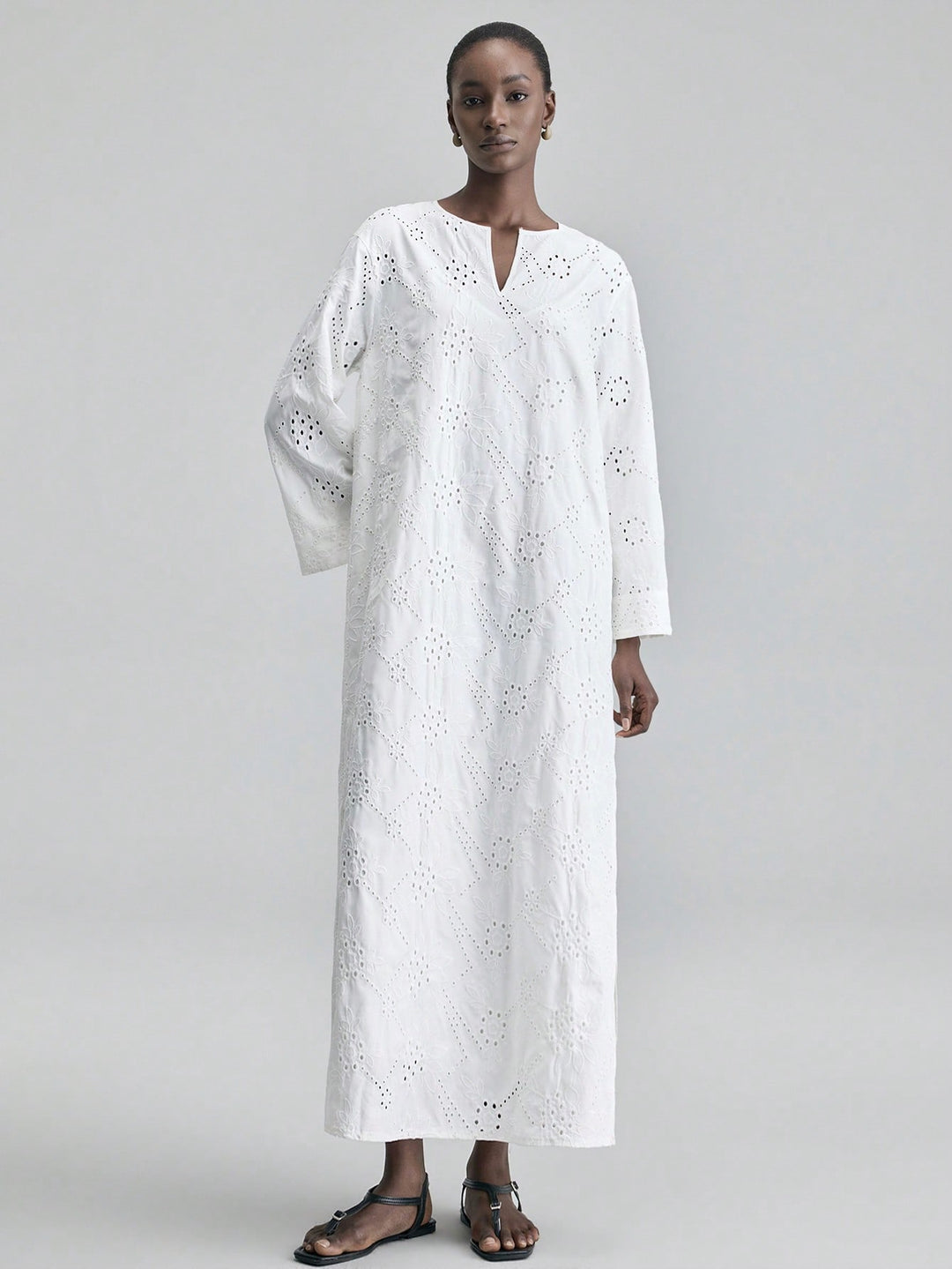Rochie maxi SHEIN, alb