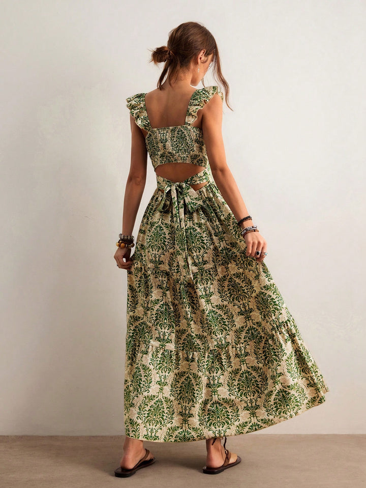 Rochie maxi SHEIN, verde