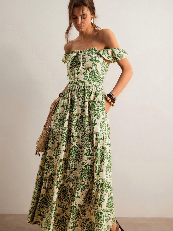 Rochie maxi SHEIN, verde
