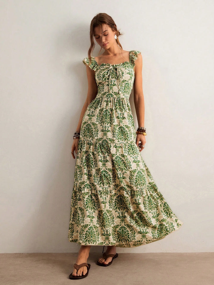 Rochie maxi SHEIN, verde