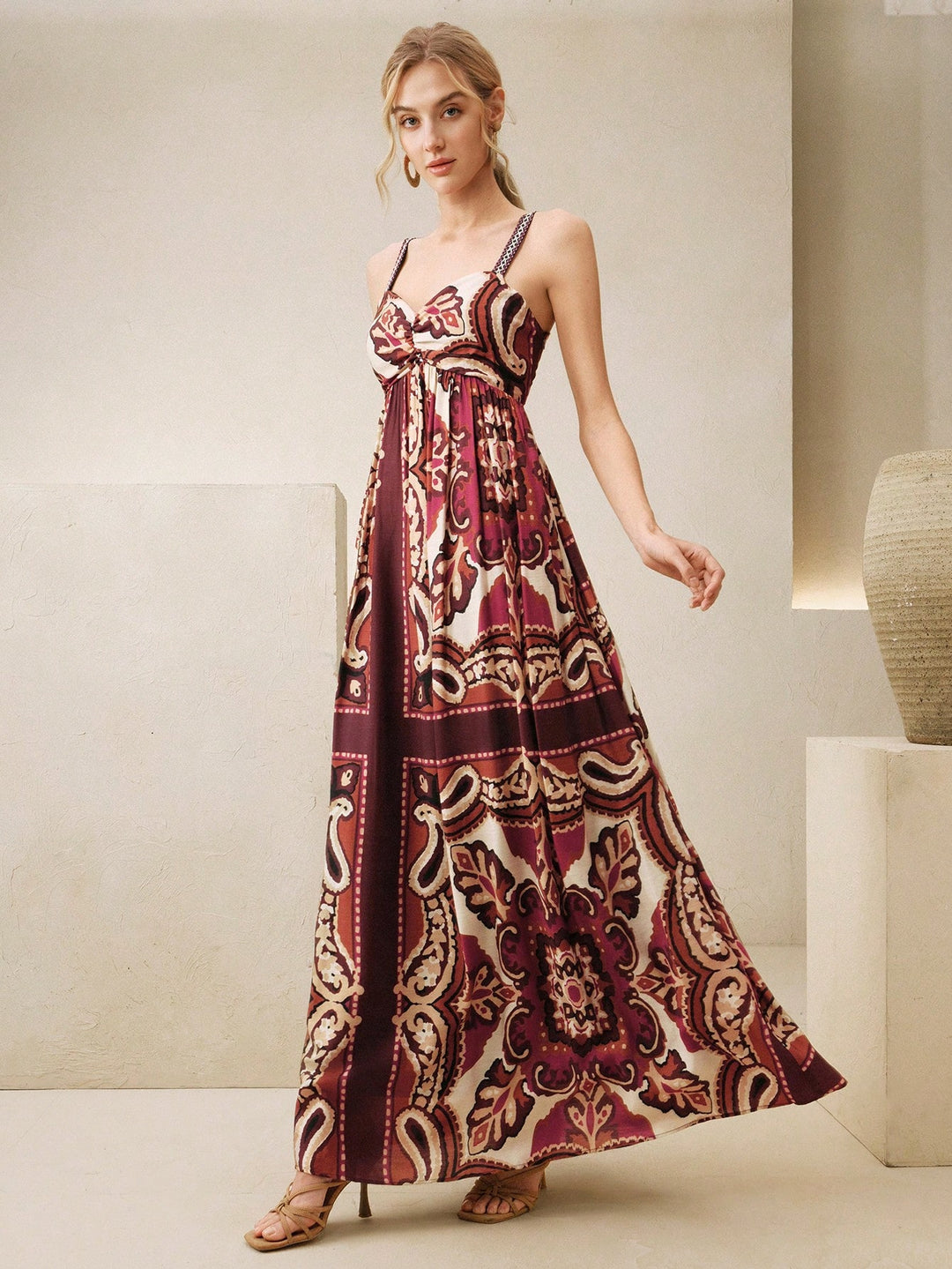 Rochie maxi SHEIN, mix culori
