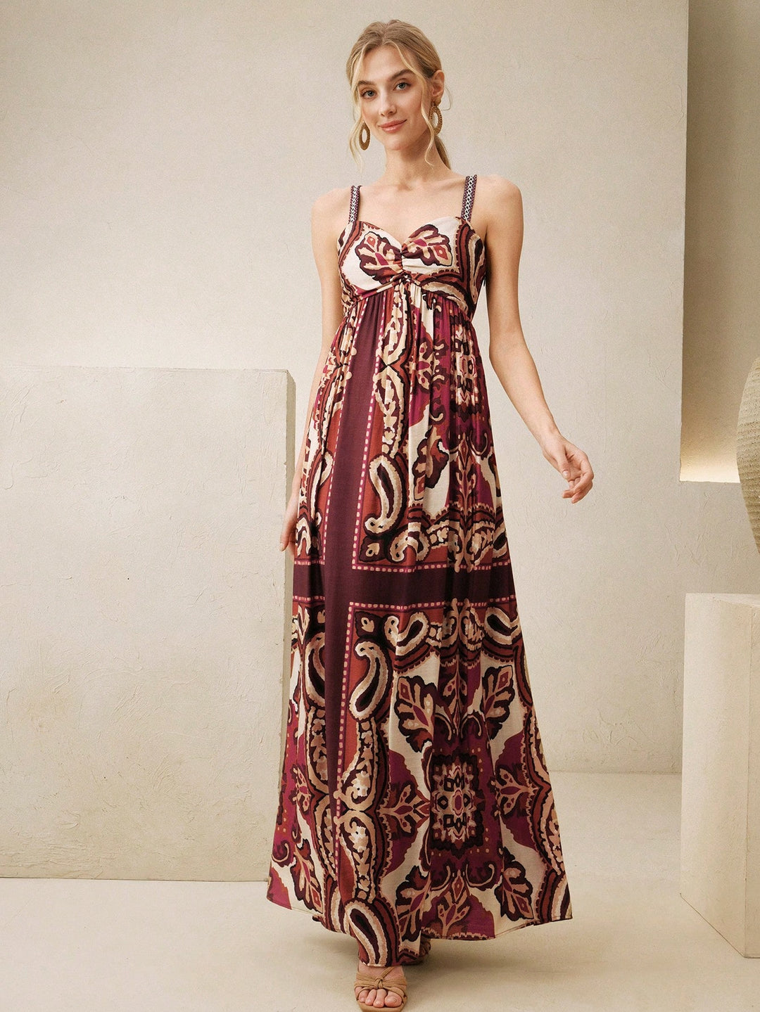 Rochie maxi SHEIN, mix culori