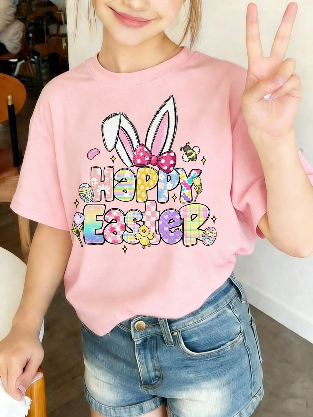 Tricou SHEIN, roz