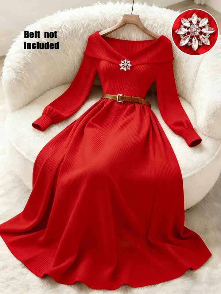 Rochie maxi SHEIN, roșu