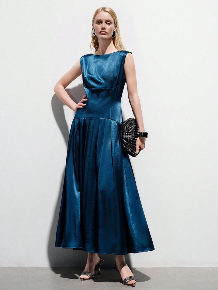 Rochie maxi SHEIN, albastru