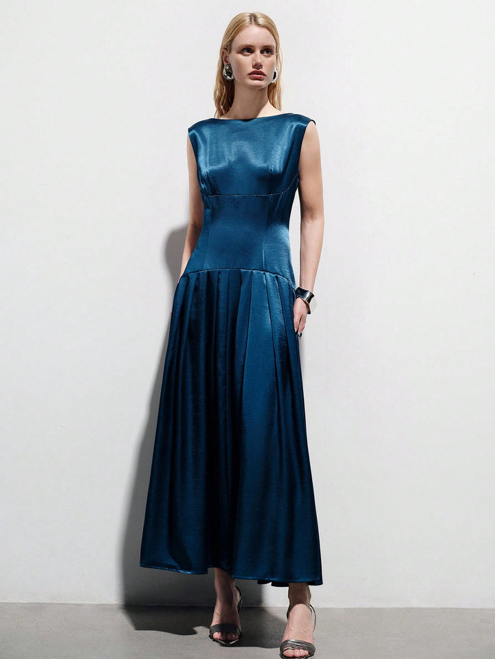 Rochie maxi SHEIN, albastru