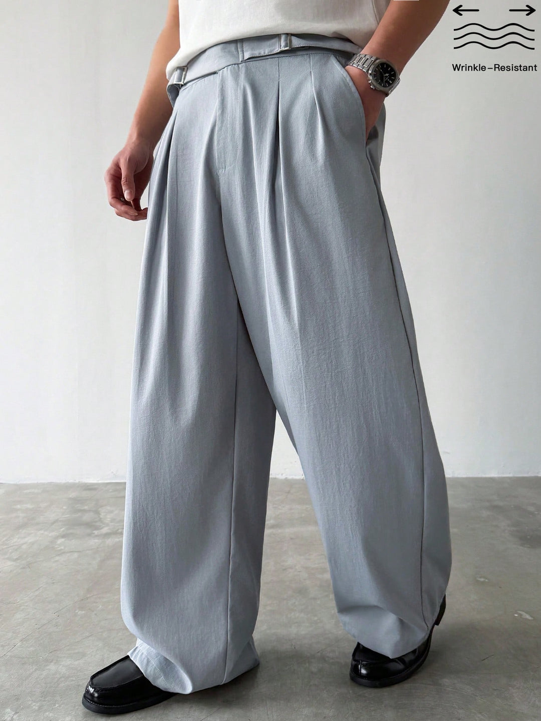 Pantalon SHEIN, albastru