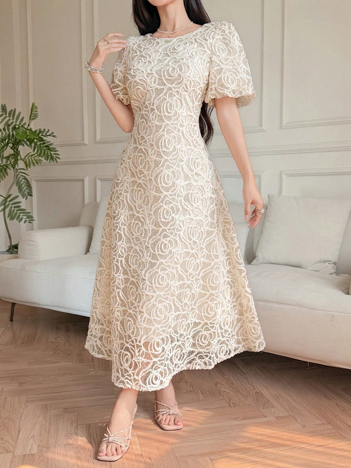 Rochie midi SHEIN, bej