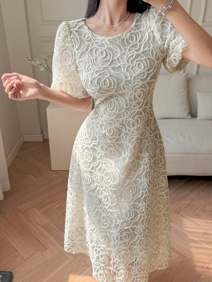 Rochie midi SHEIN, bej
