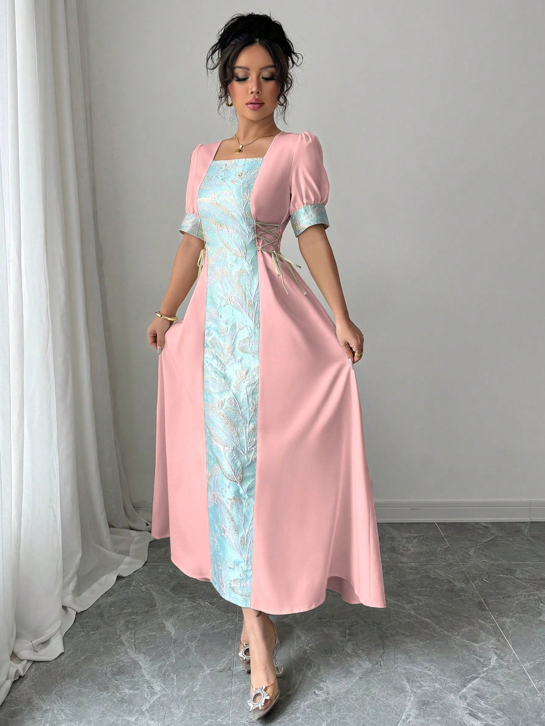 Rochie maxi SHEIN, roz