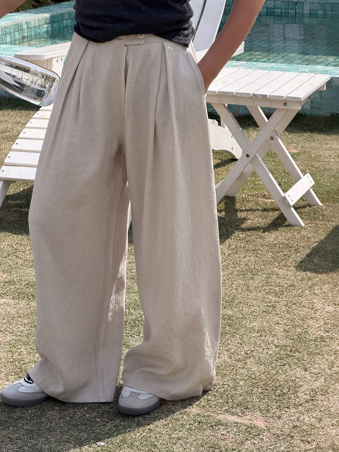Pantaloni SHEIN, portocaliu