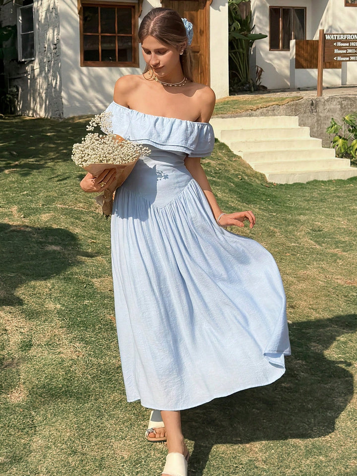 Rochie midi SHEIN, albastru