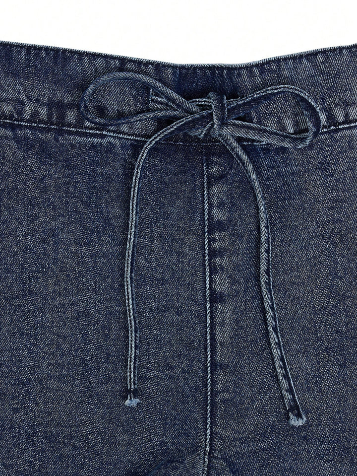 Pantaloni scurți SHEIN, albastru