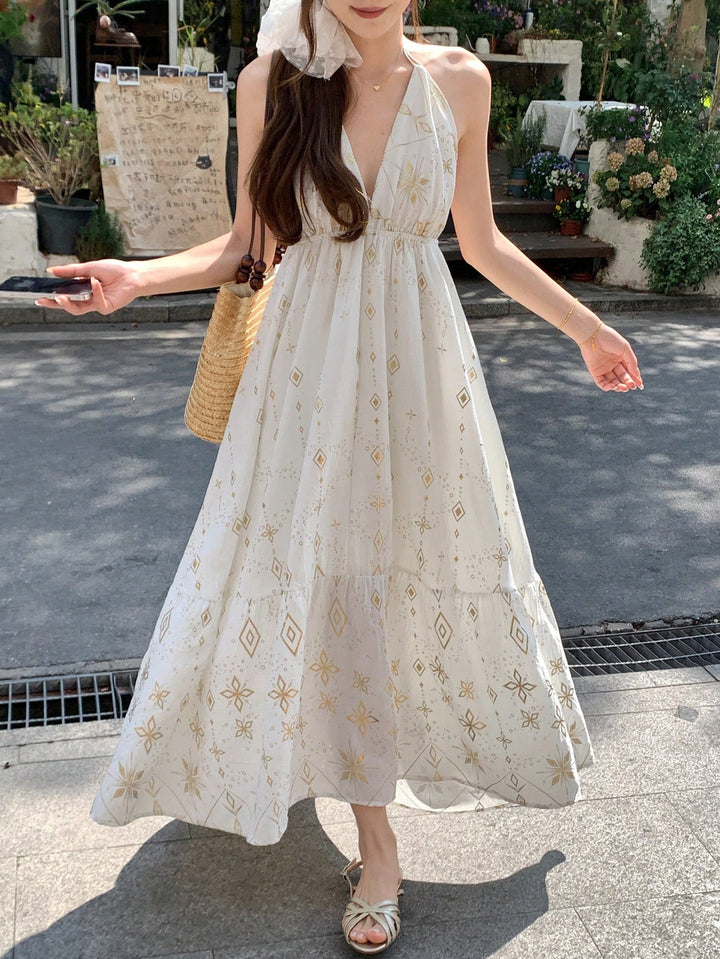 Rochie maxi SHEIN, alb