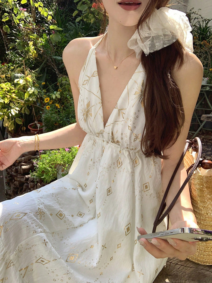 Rochie maxi SHEIN, alb