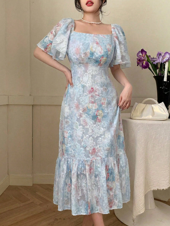 Rochie maxi SHEIN, albastru