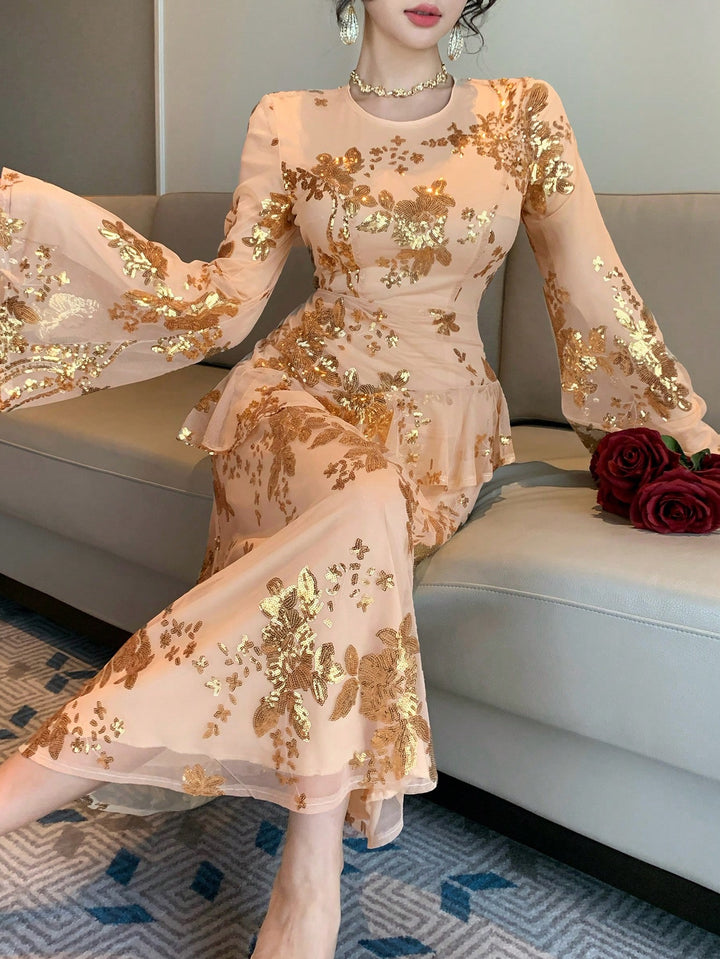 Rochie midi SHEIN, bej