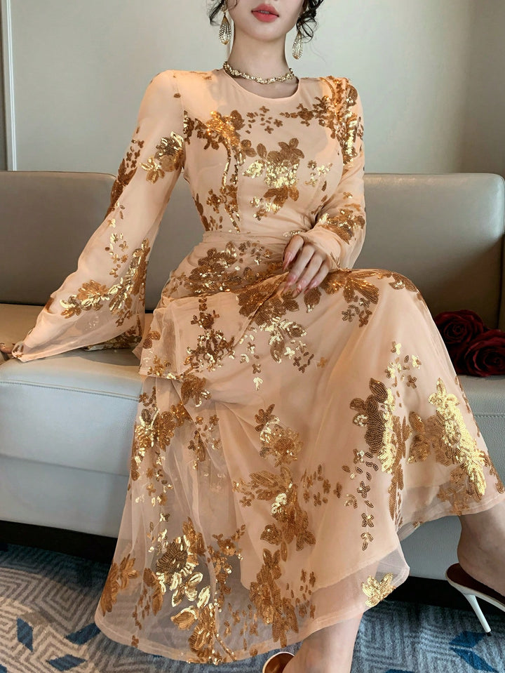 Rochie midi SHEIN, bej