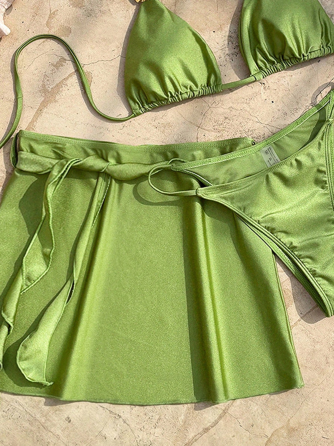 Set bikini SHEIN, kaki
