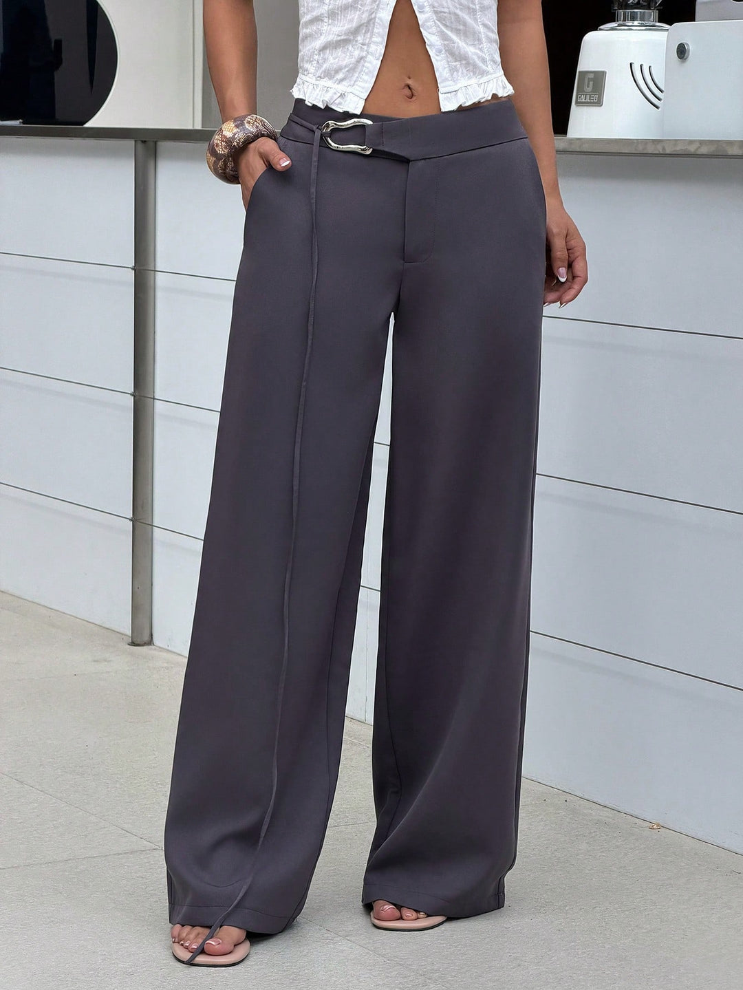 Pantaloni SHEIN, gri