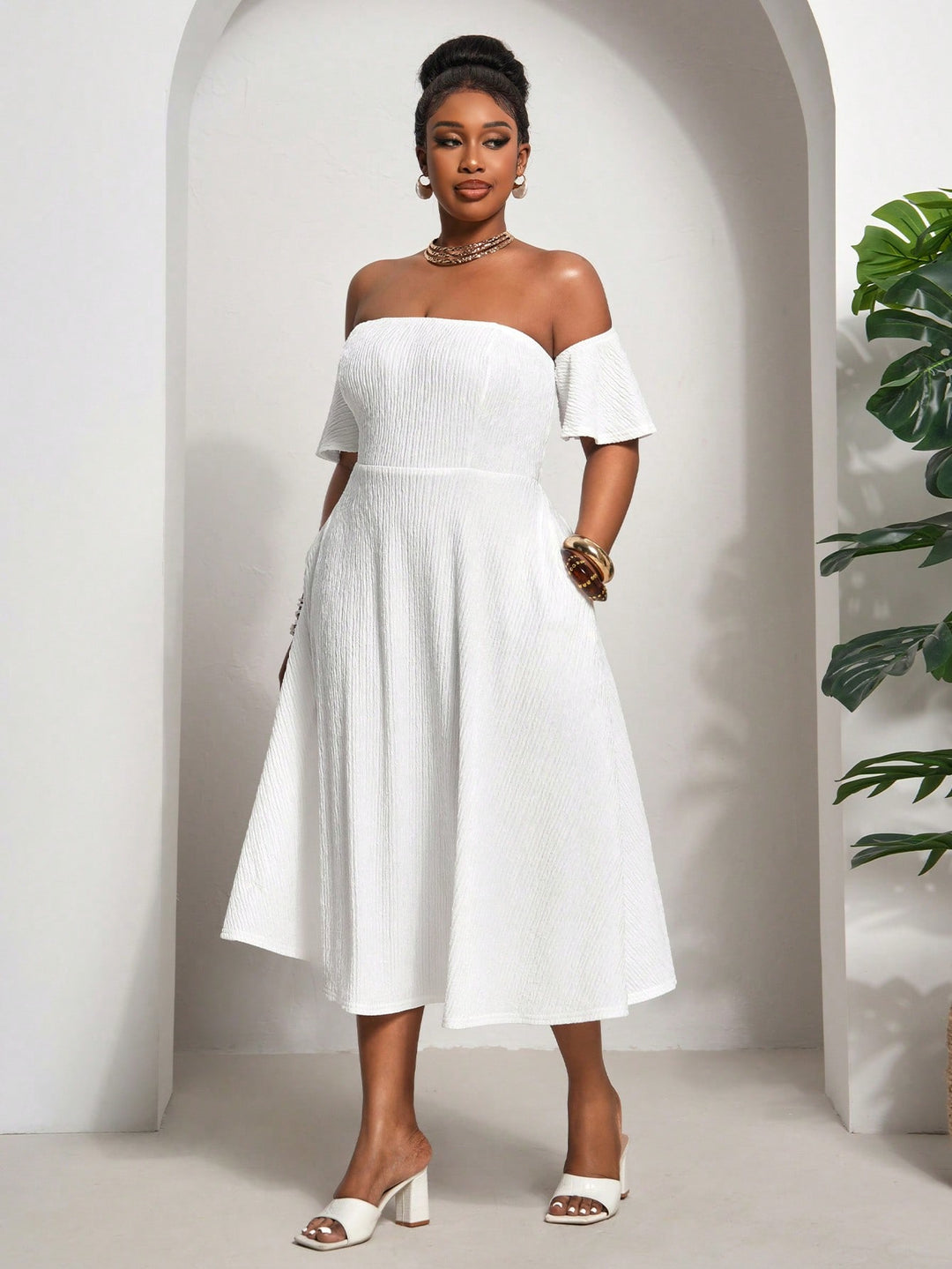 Rochie SHEIN, alb