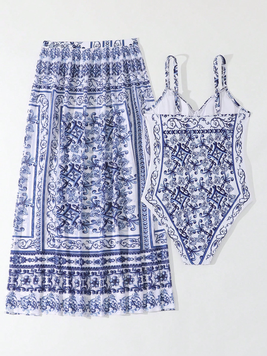 Costum de baie SHEIN, albastru