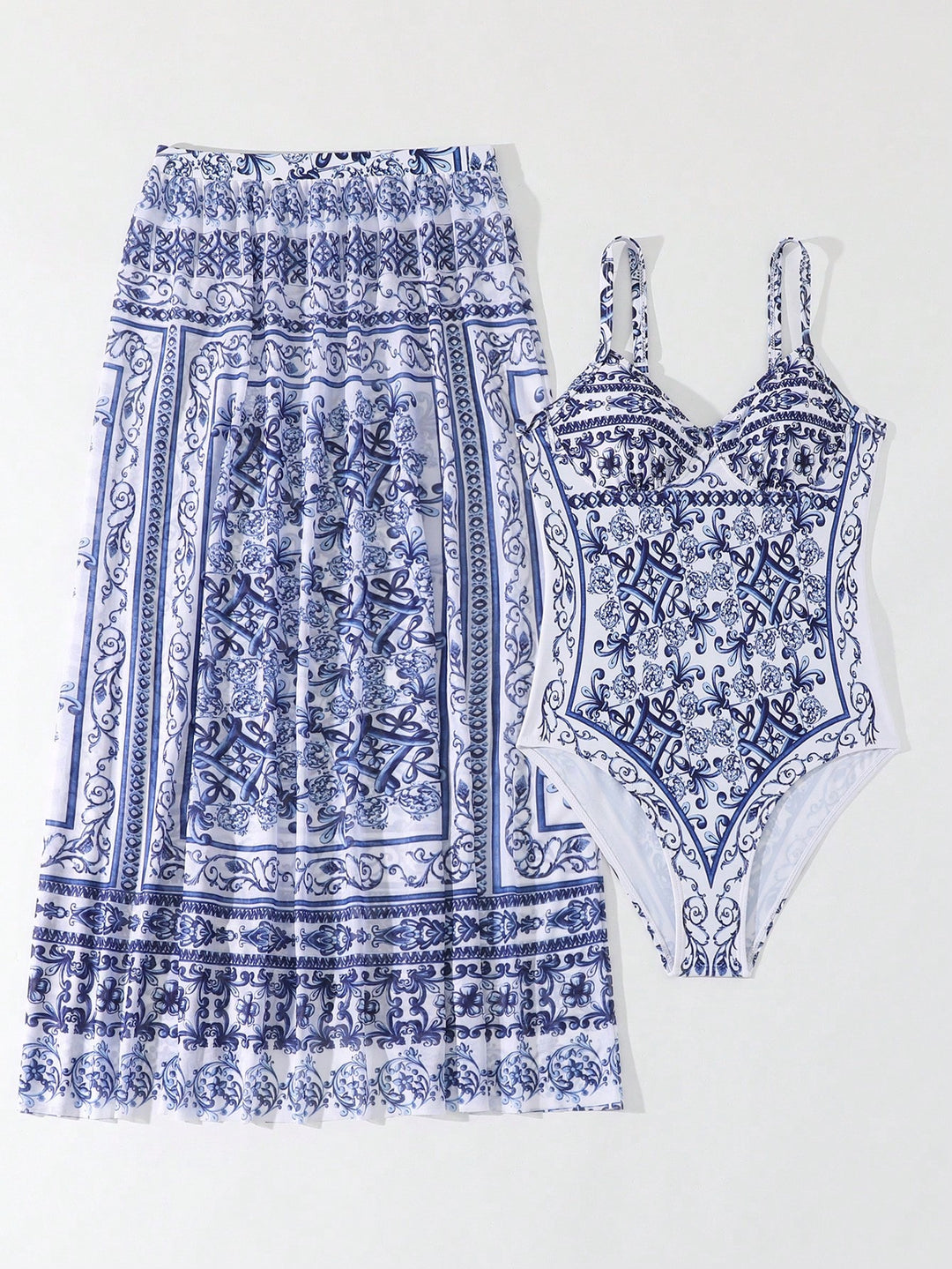 Costum de baie SHEIN, albastru