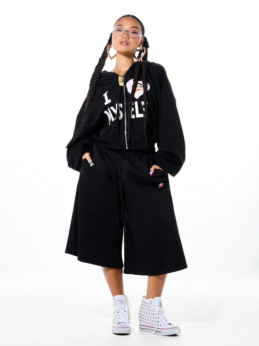 Hanorac SHEIN, negru