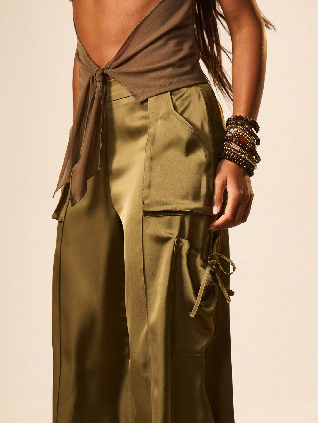 Pantaloni SHEIN, kaki
