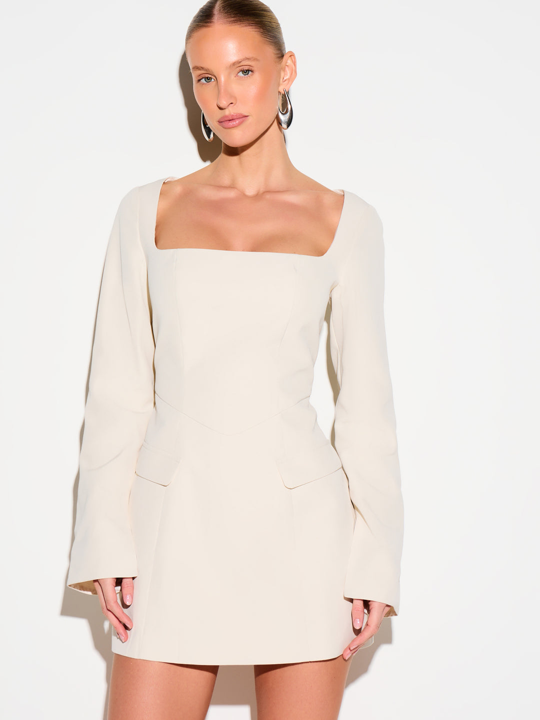 Rochie mini SHEIN, bej