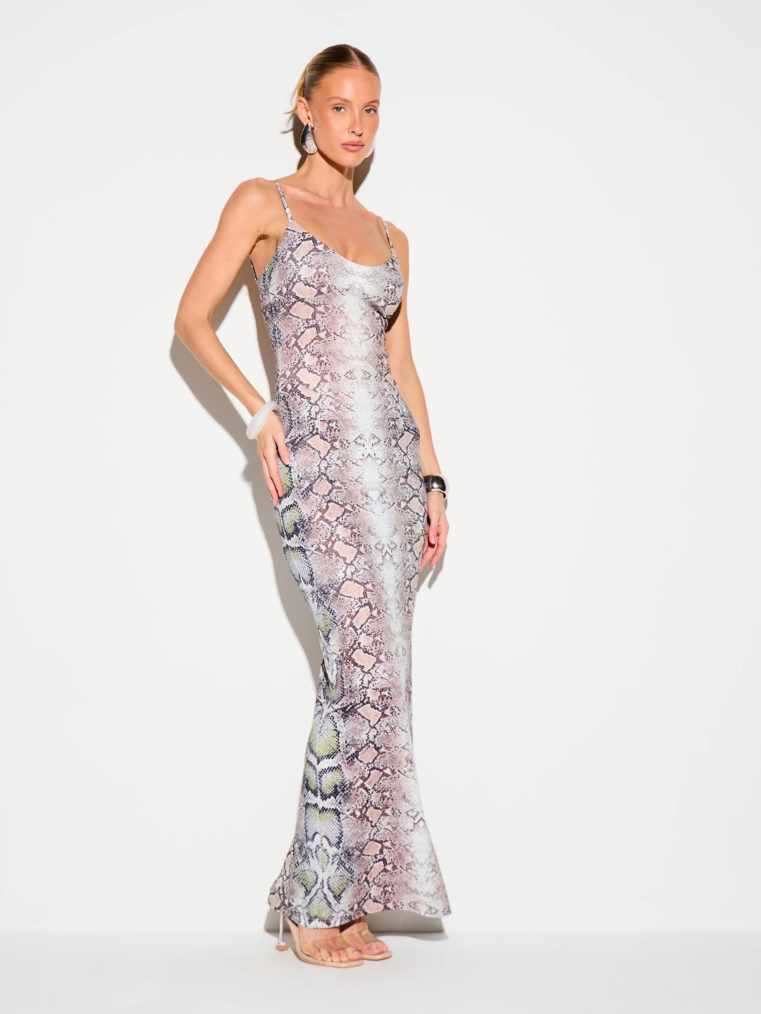 Rochie maxi SHEIN, mix culori