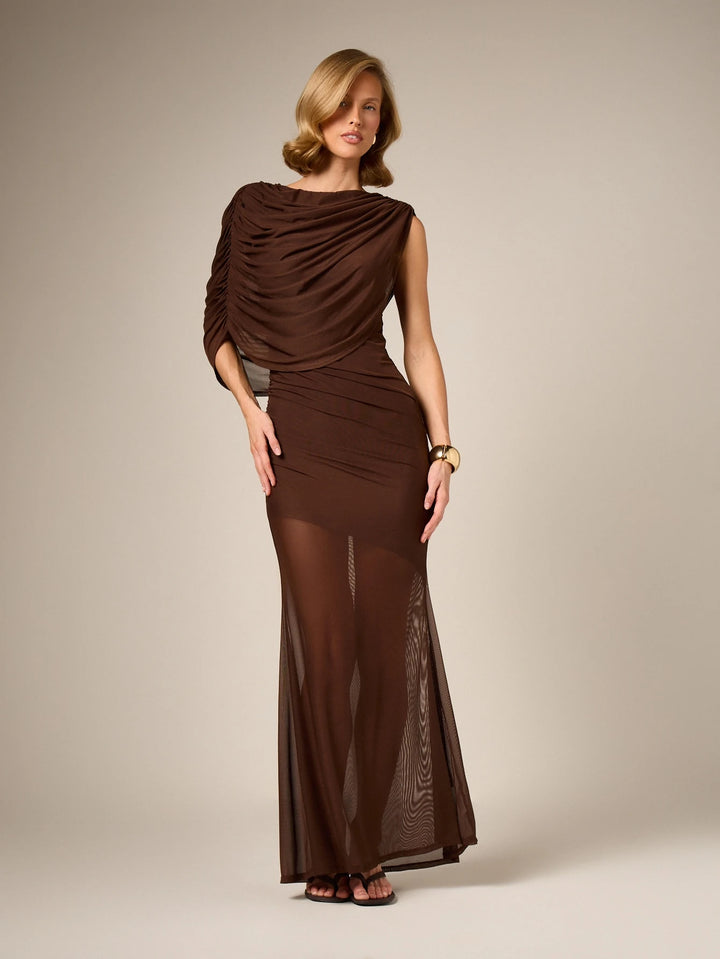 Rochie maxi SHEIN, maro