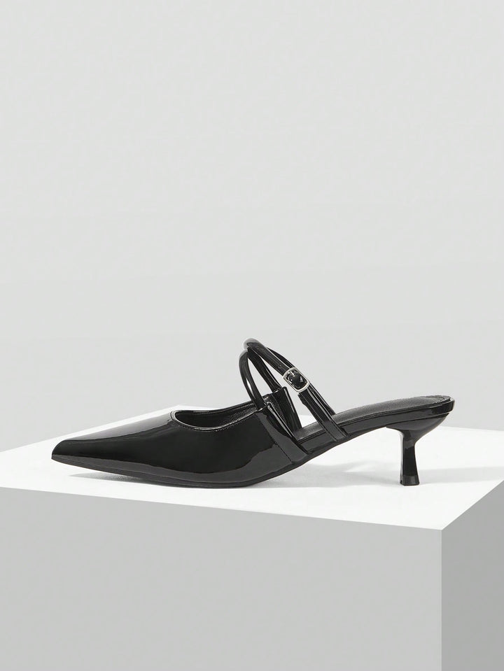 Pantofi cu toc SHEIN, negru