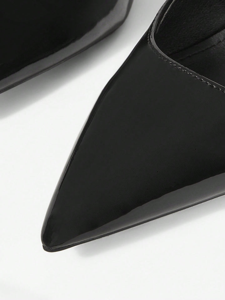 Pantofi cu toc SHEIN, negru