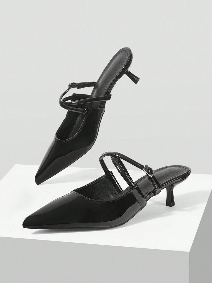 Pantofi cu toc SHEIN, negru