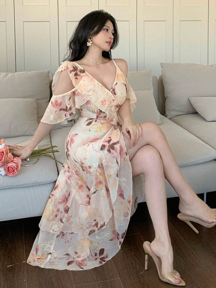 Rochie midi SHEIN, mix culori