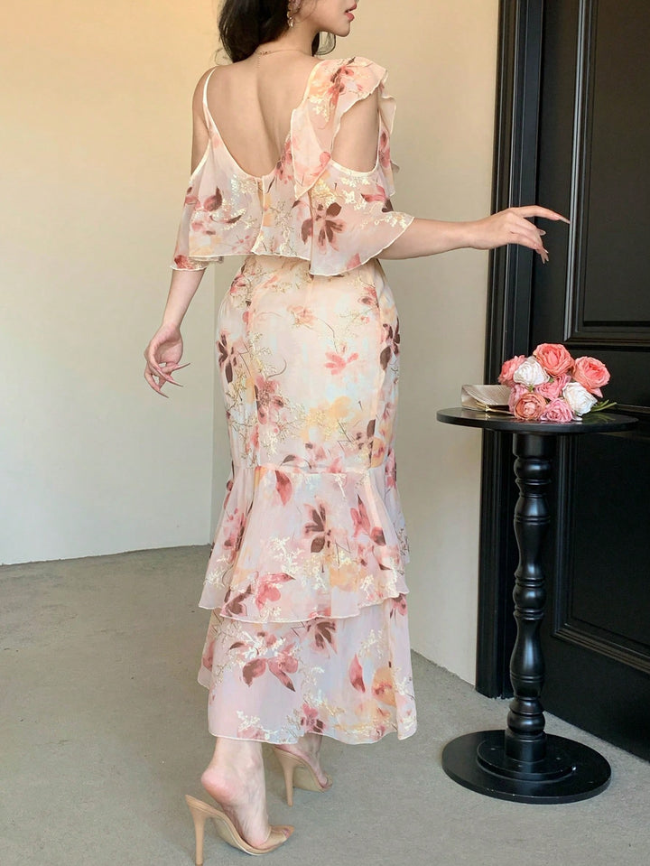 Rochie midi SHEIN, mix culori