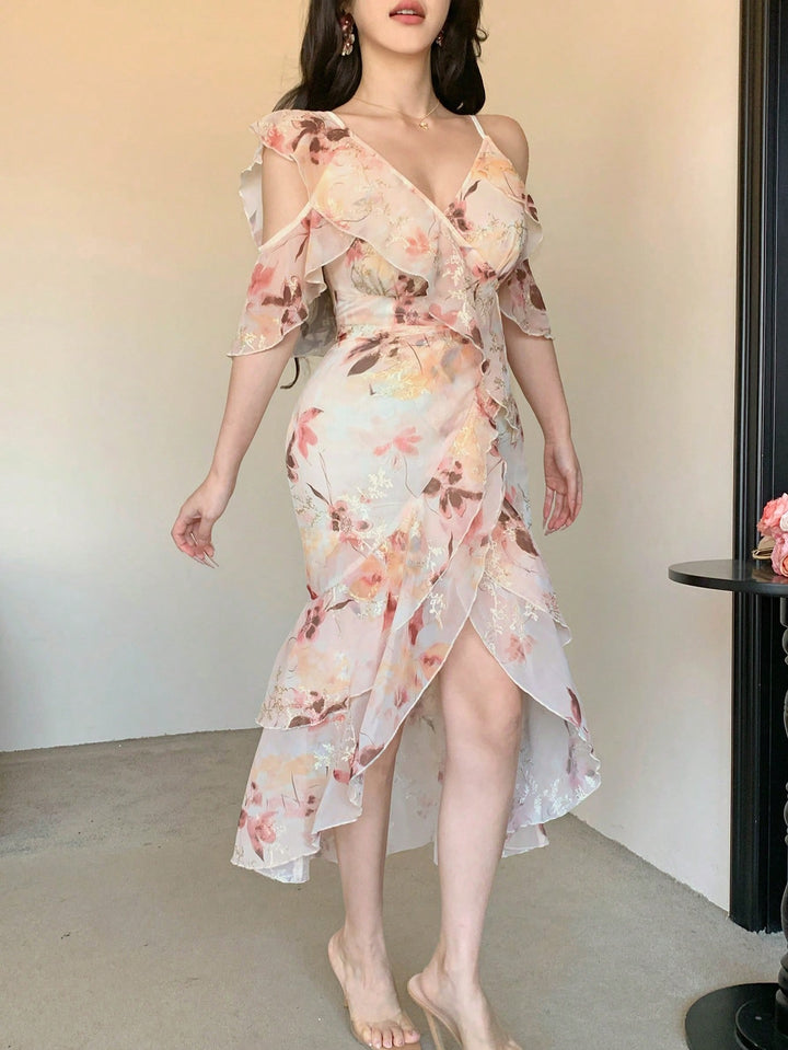 Rochie midi SHEIN, mix culori
