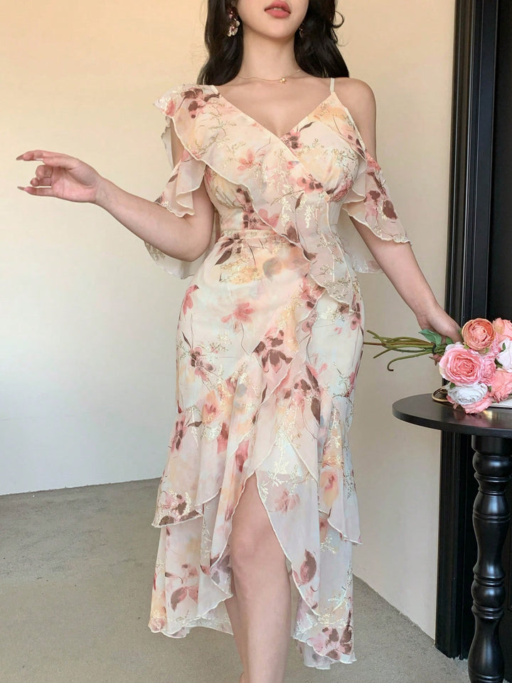 Rochie midi SHEIN, mix culori