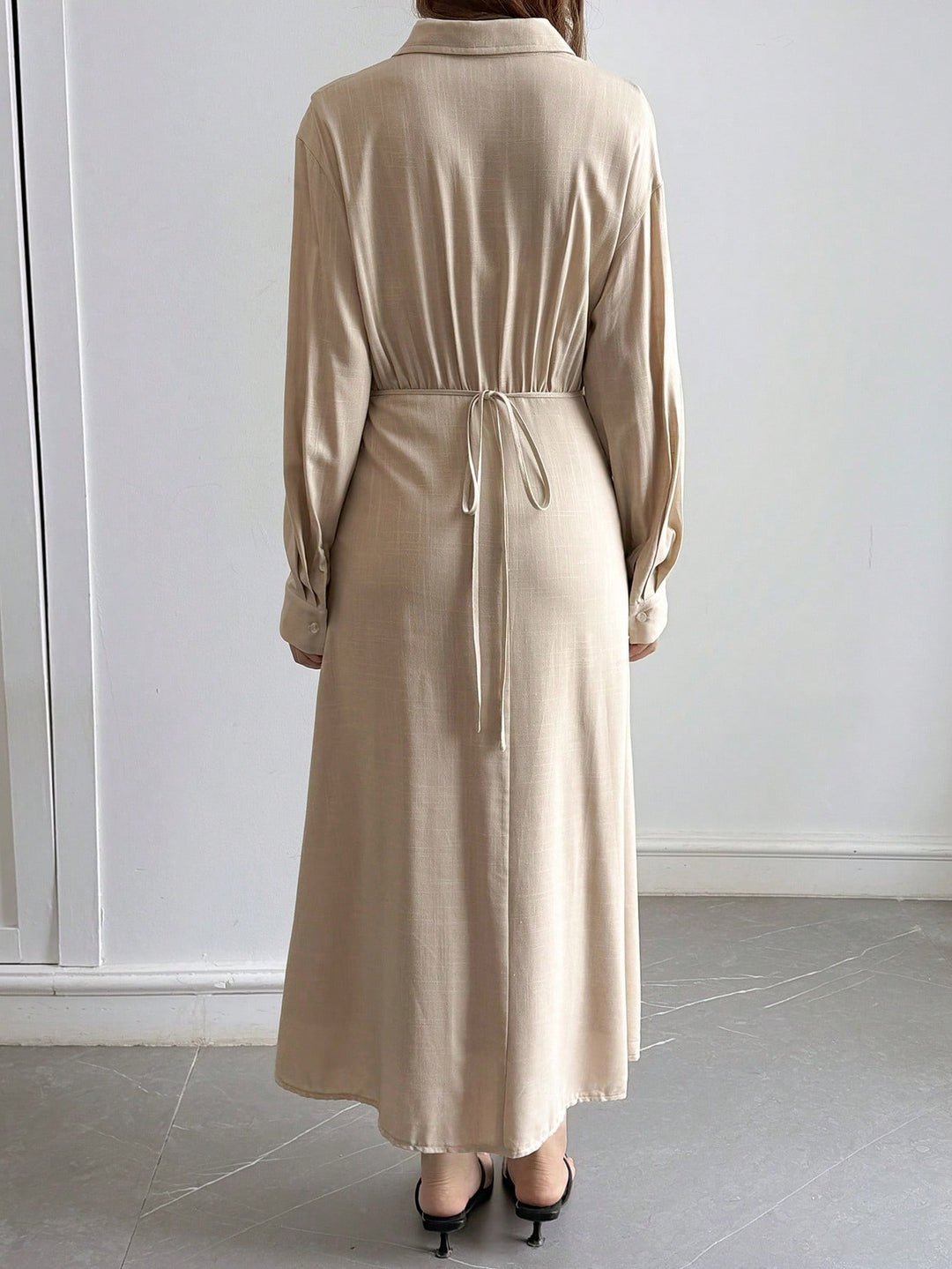 Rochie maxi SHEIN, kaki