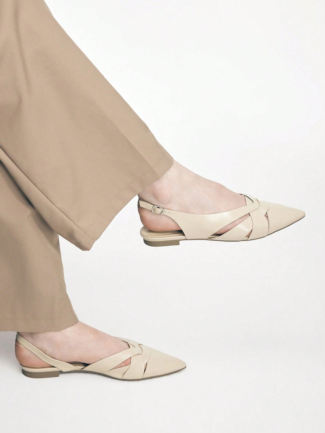 SHEIN balerina cipő, bézs