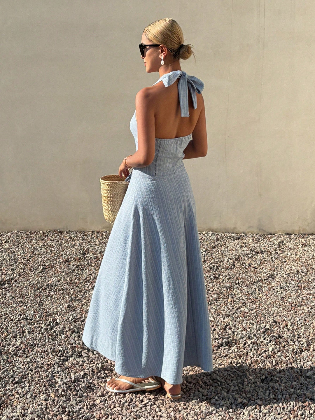Rochie midi SHEIN, albastru