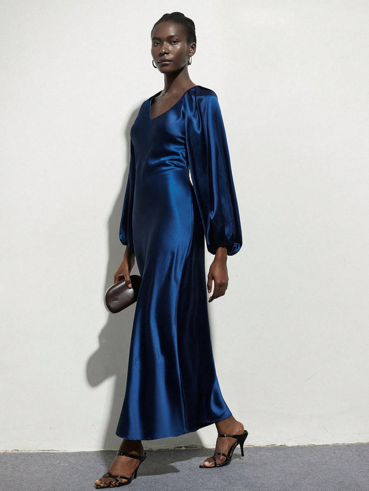Rochie maxi SHEIN, albastru