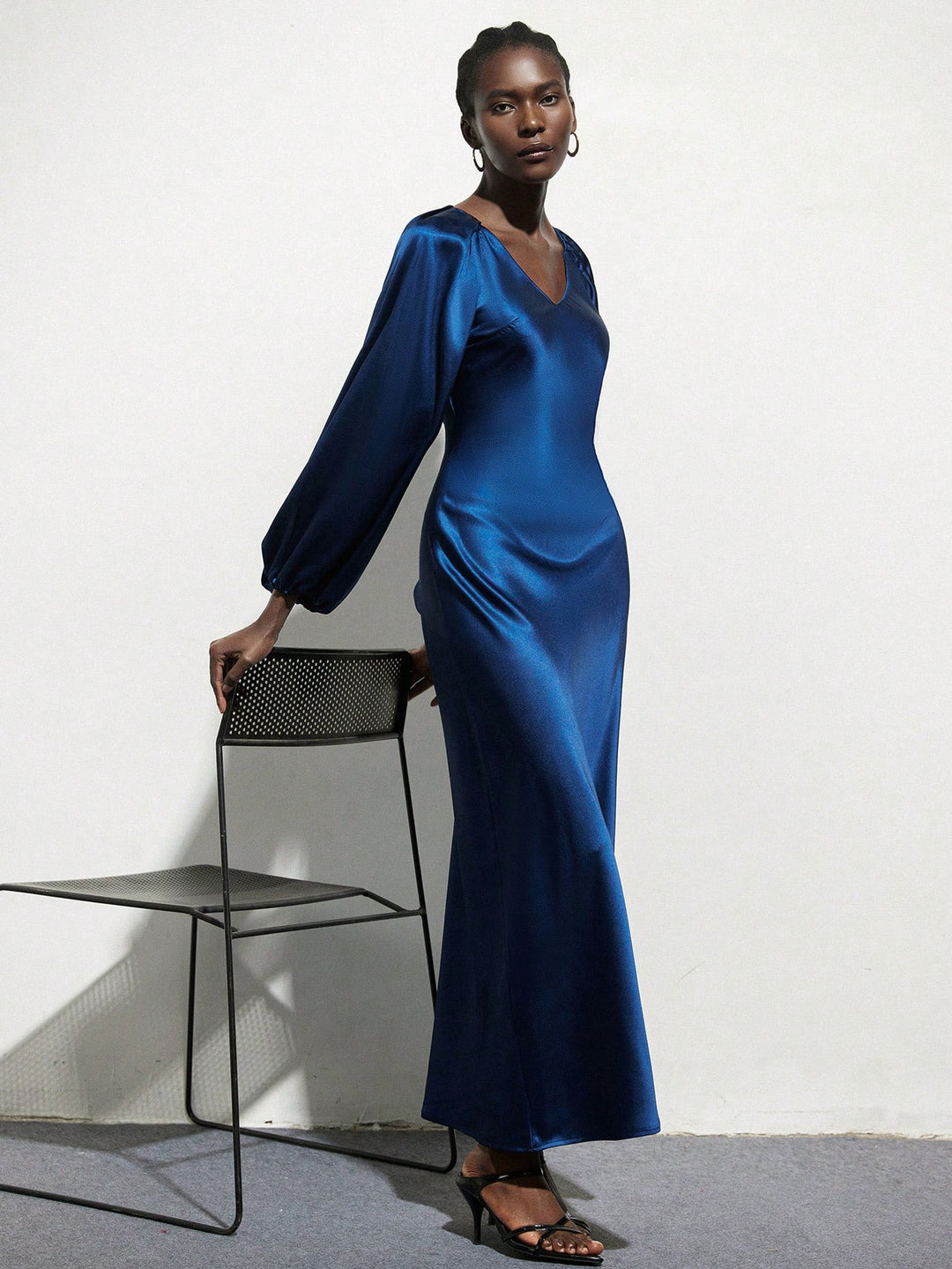 Rochie maxi SHEIN, albastru