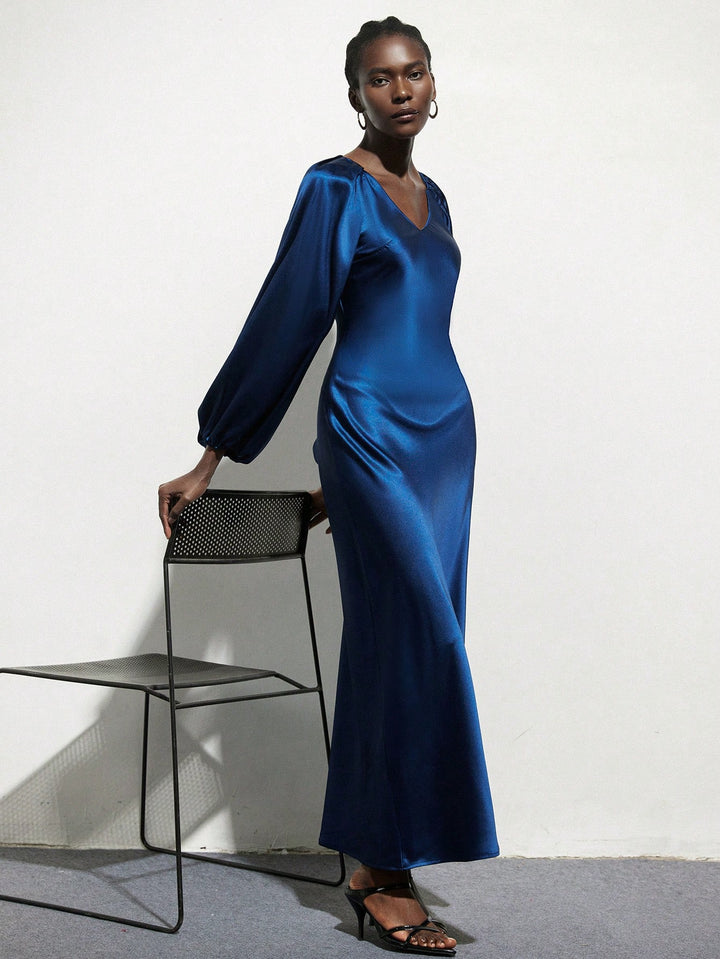 Rochie maxi SHEIN, albastru