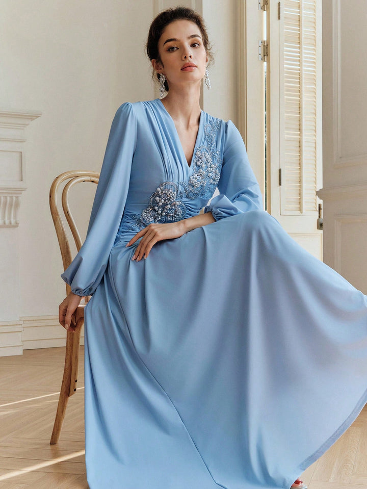 Rochie maxi SHEIN, albastru