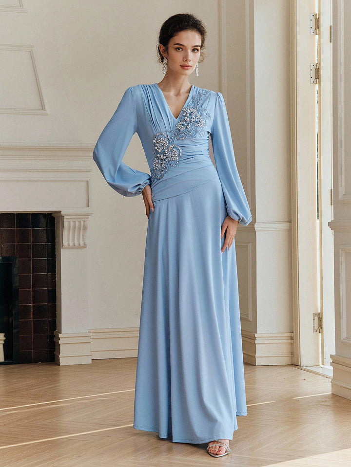 Rochie maxi SHEIN, albastru