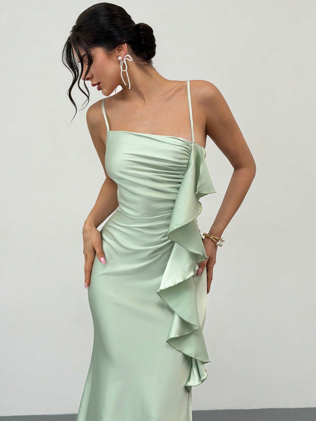 Rochie maxi SHEIN, verde