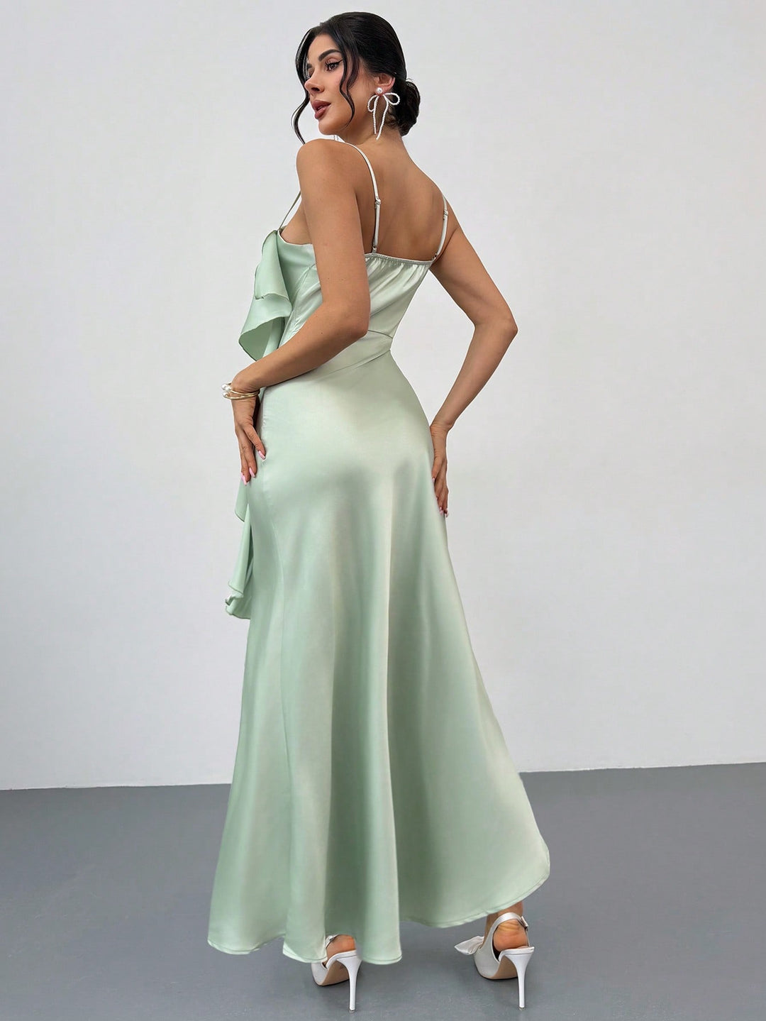 Rochie maxi SHEIN, verde