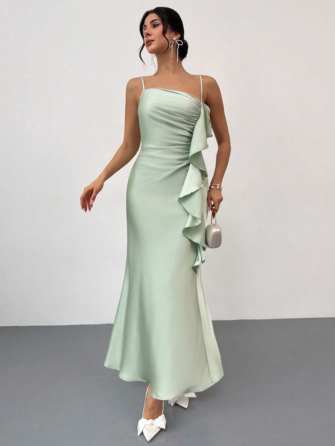 Rochie maxi SHEIN, verde